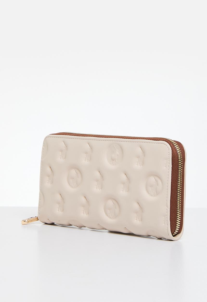POLO - Luna zip around purse - ecru