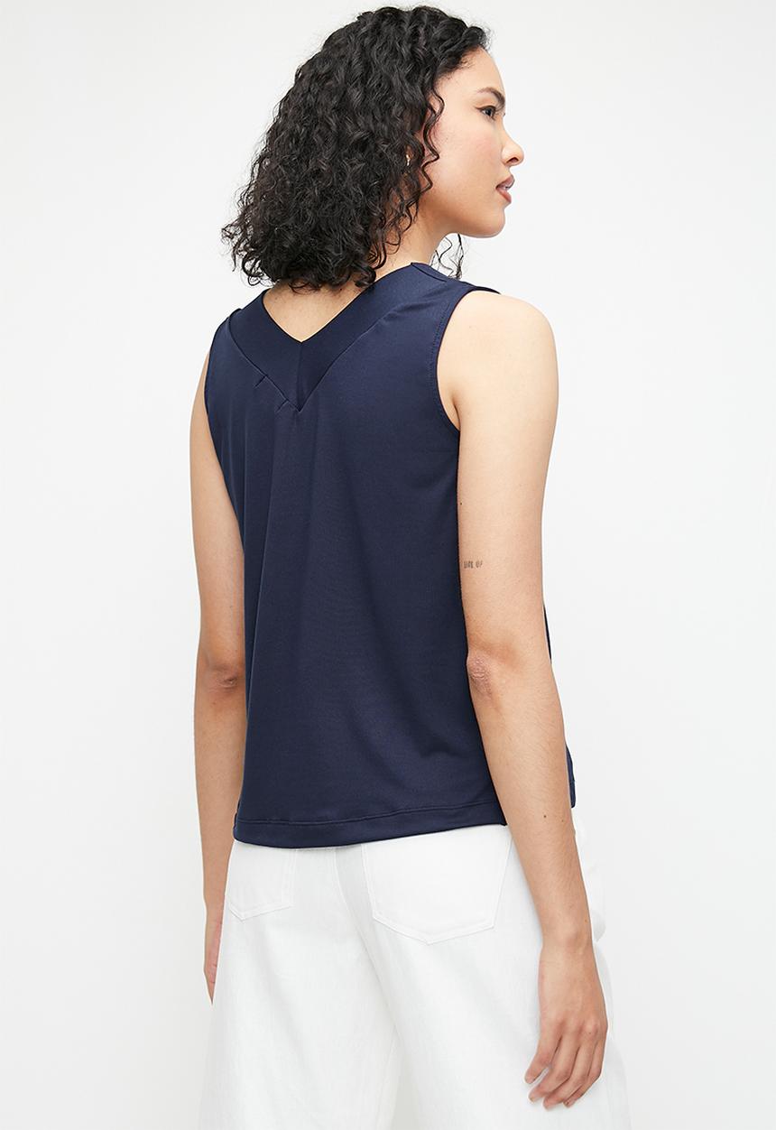 edit - V- Neck Vest - Navy