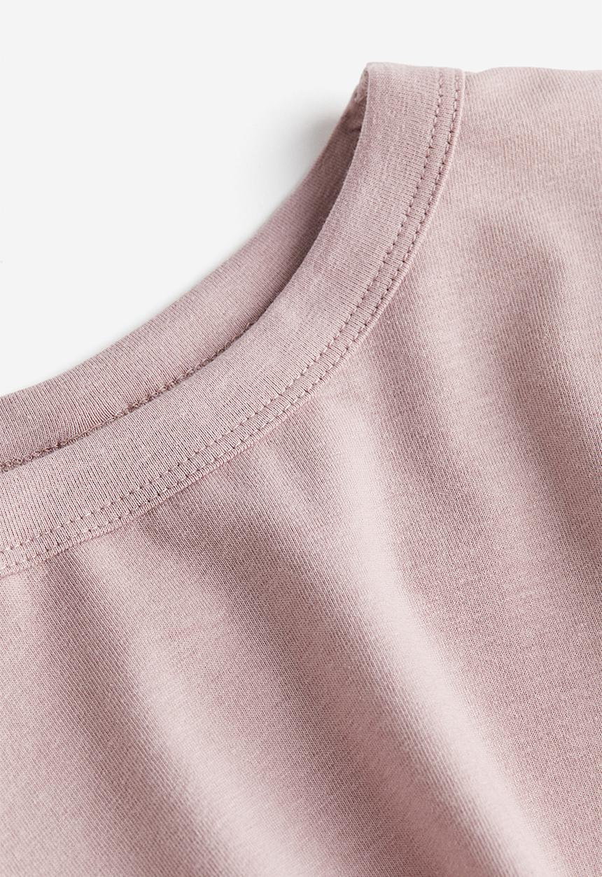 H&M - Long-sleeved top - dusty pink marl