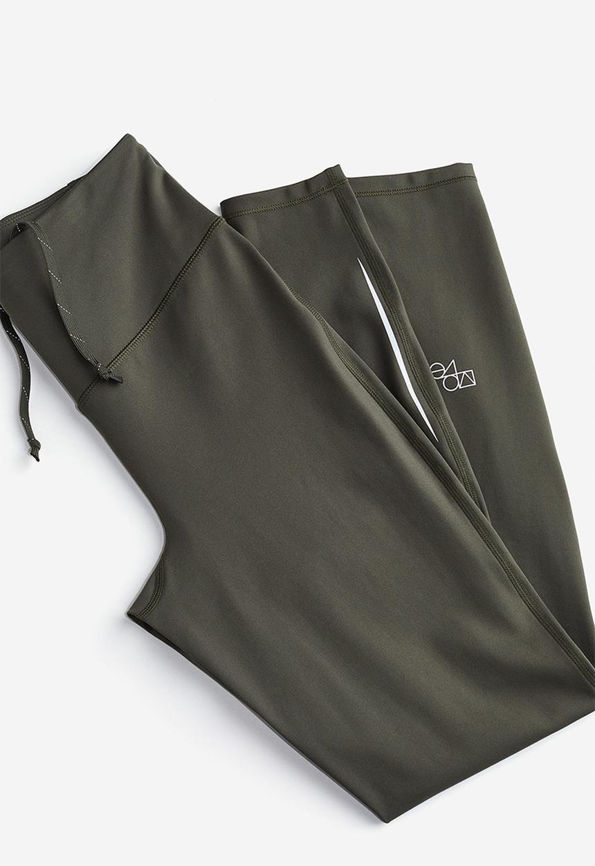 H&M - Drymove™ running leggings - dark khaki green