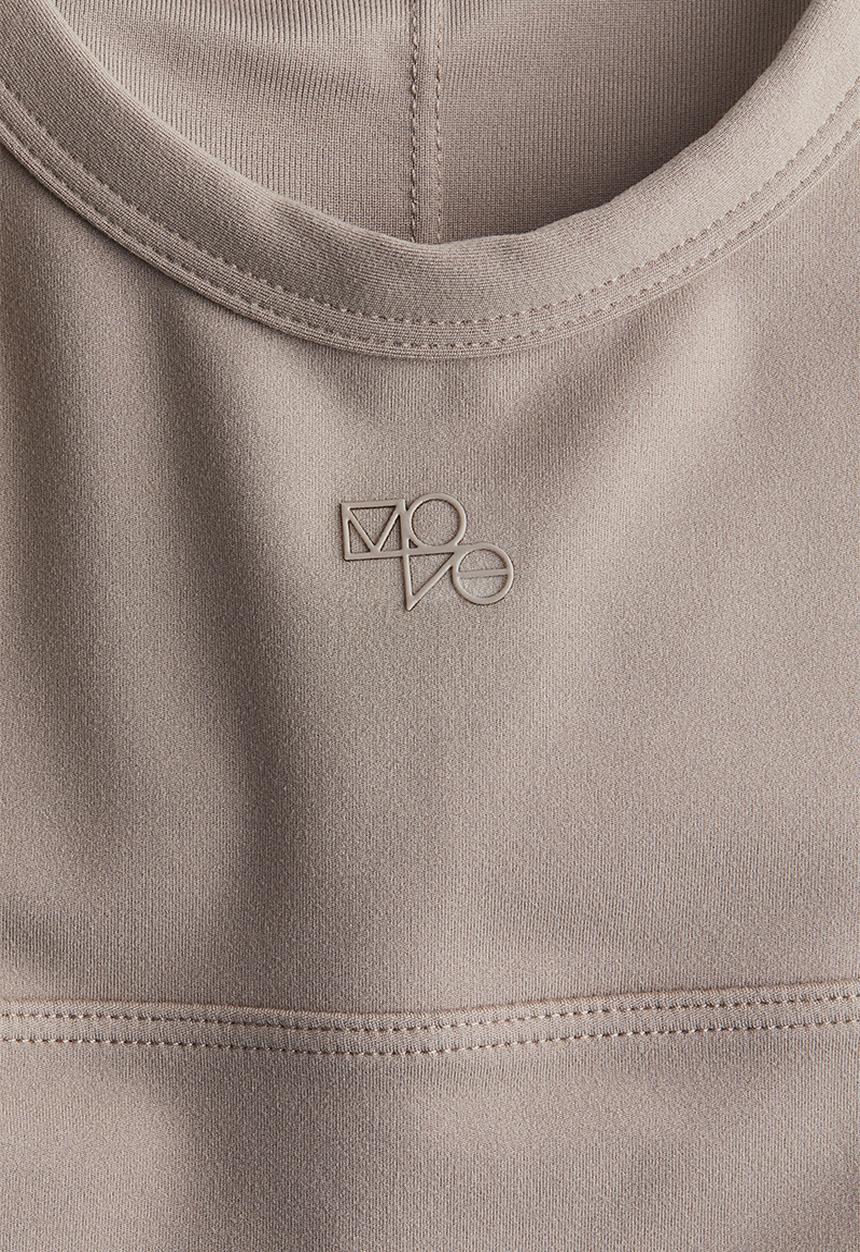 H&M - Softmove™ medium support sports bra - beige,grey