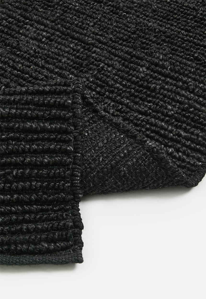 Sixth Floor - Hand Woven Chunky Jute Rug - Midnight