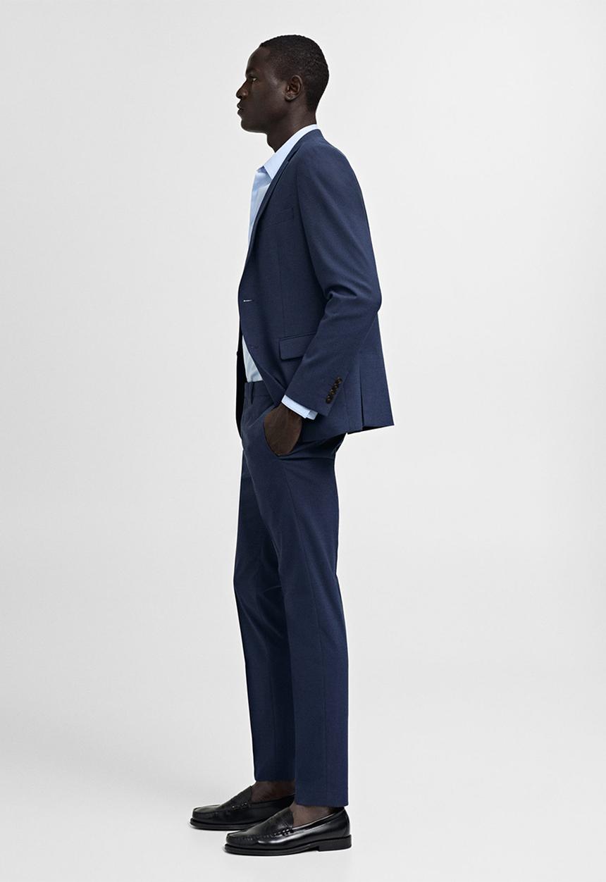 MANGO - Trousers paris - medium blue