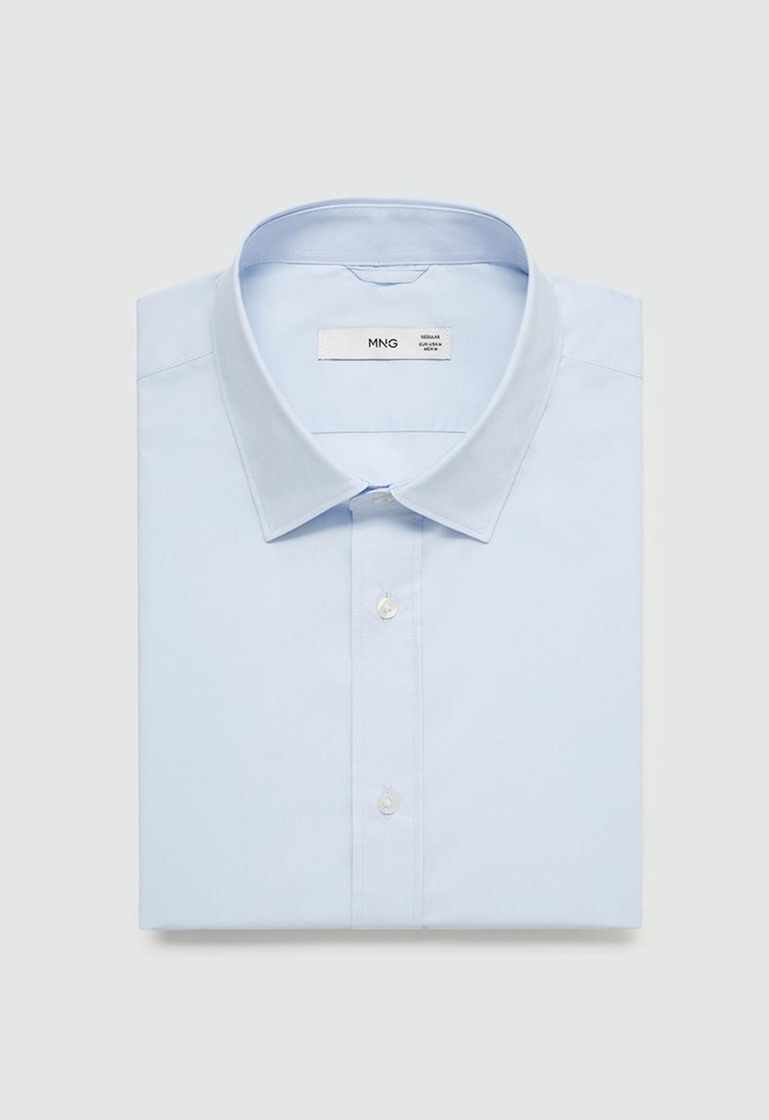 MANGO - Shirt como - sky-blue