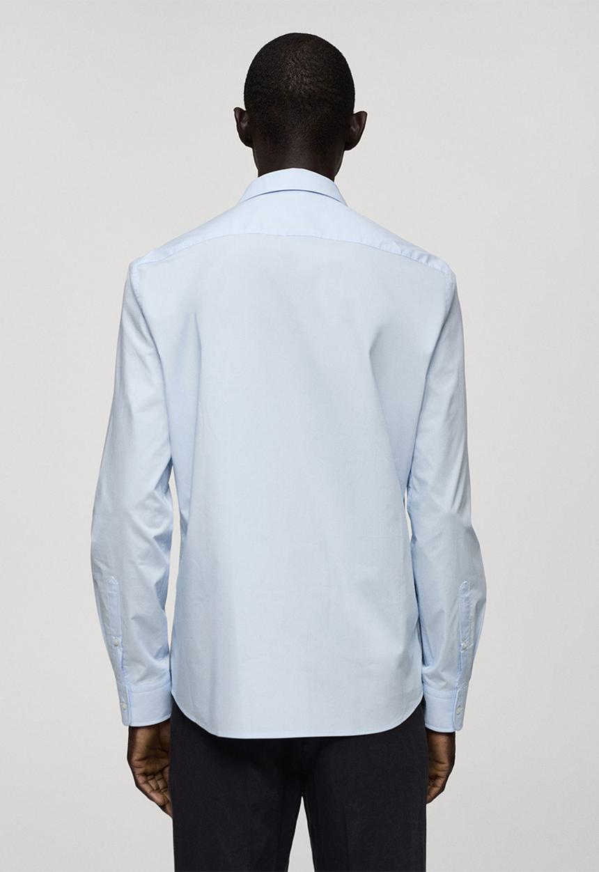 MANGO - Shirt como - sky-blue