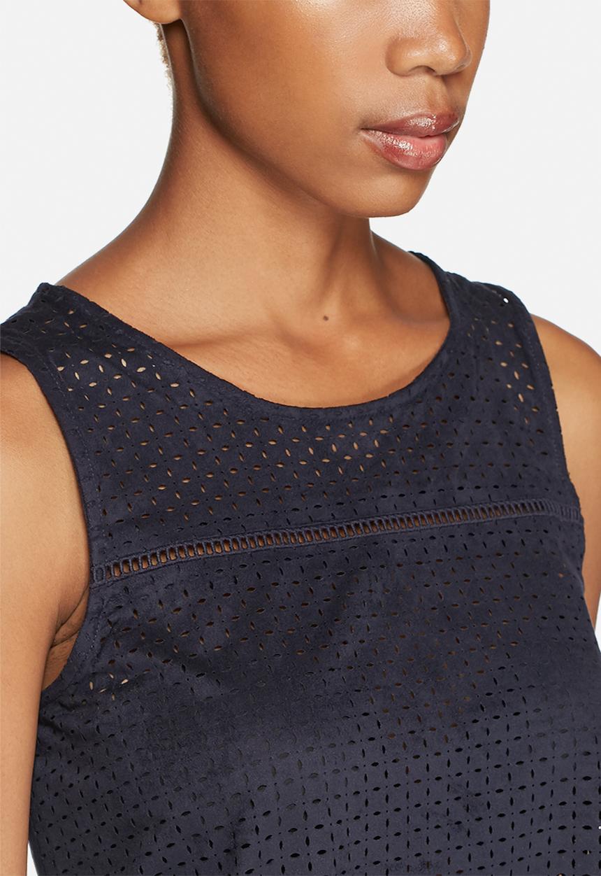 ONLY - Macy Faux Suede Lazercut Top