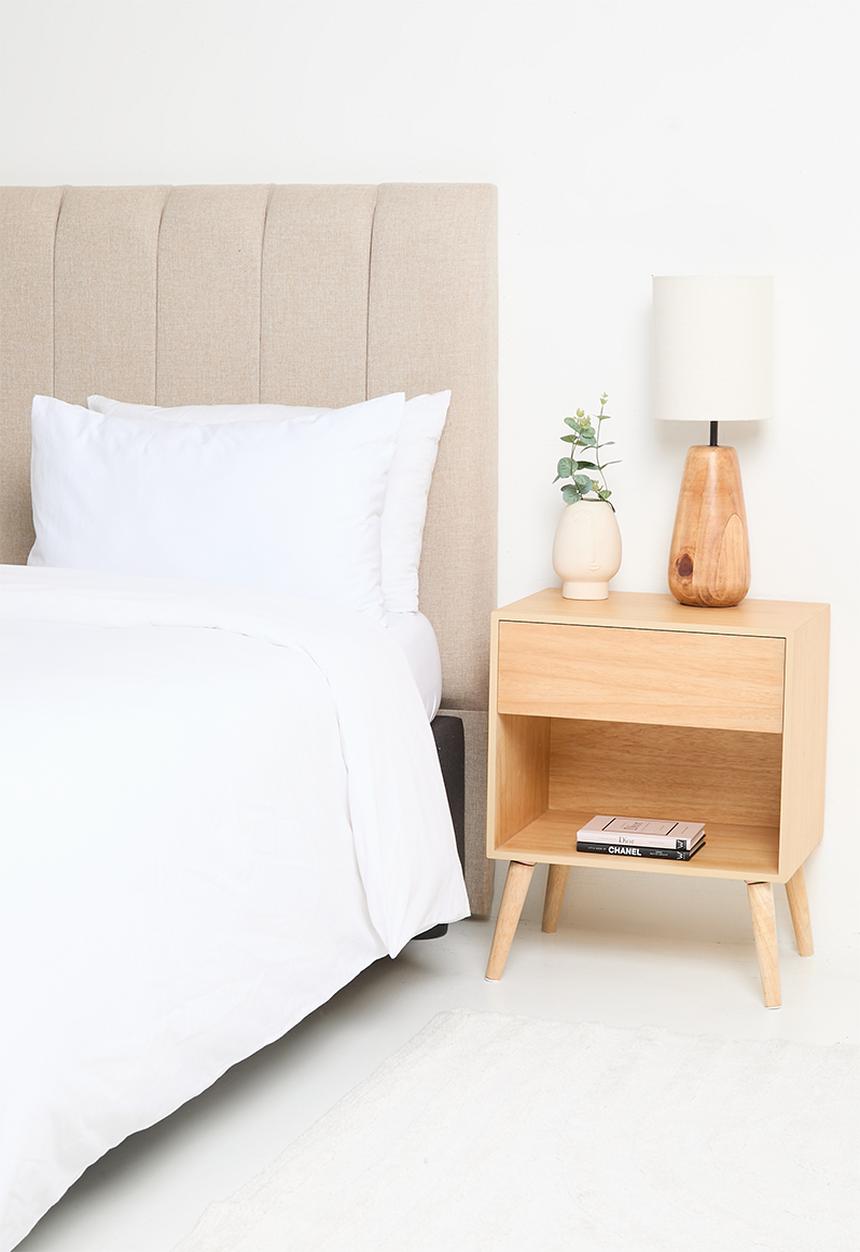 Sixth Floor - Junta wooden  bedside table - natural 