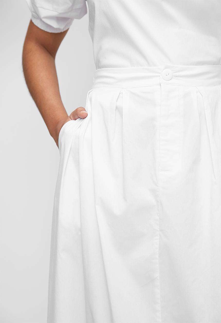 Superbalist - Co-ord poplin maxi skirt - white