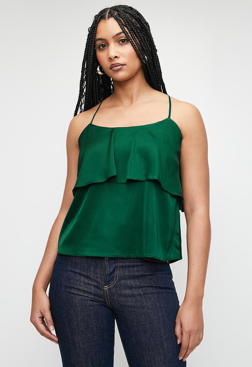 Superbalist - Foldover strappy cami - emerald