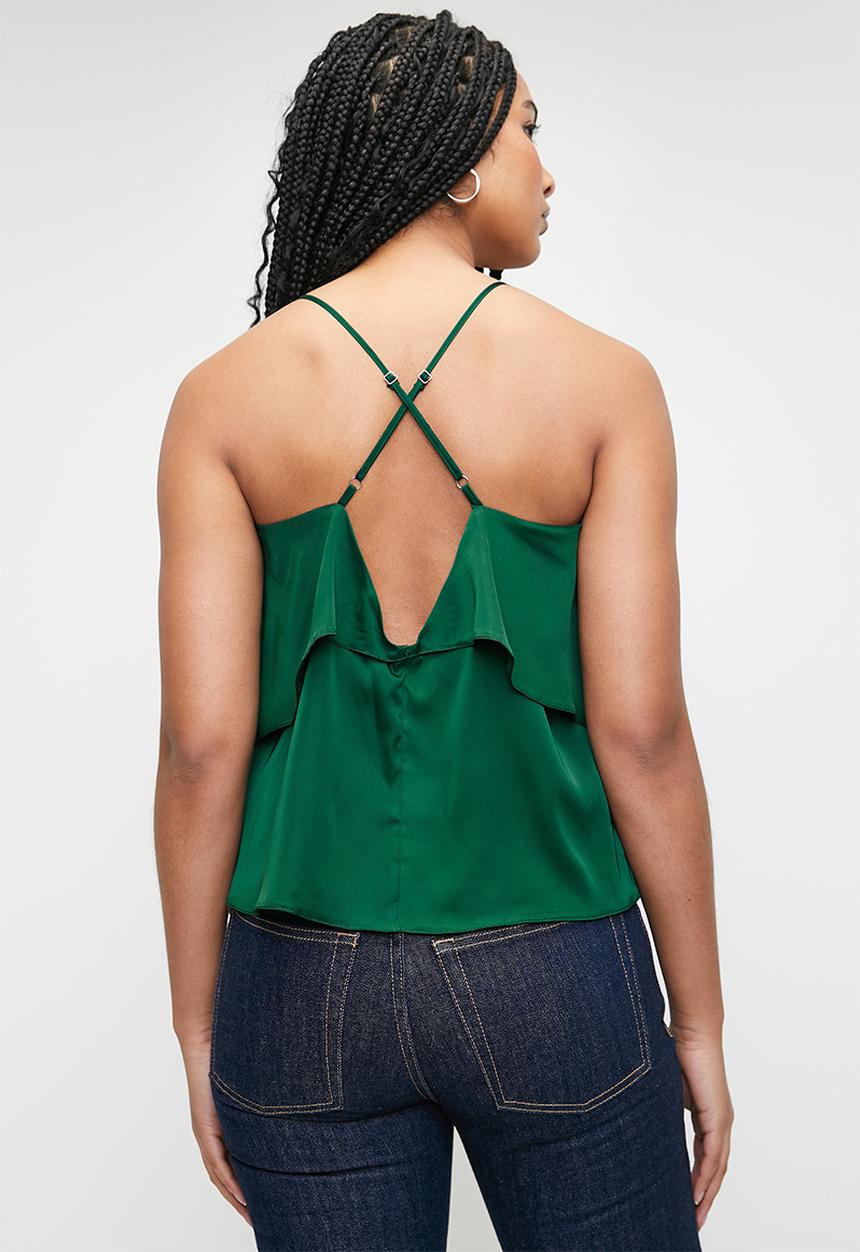 Superbalist - Foldover strappy cami - emerald