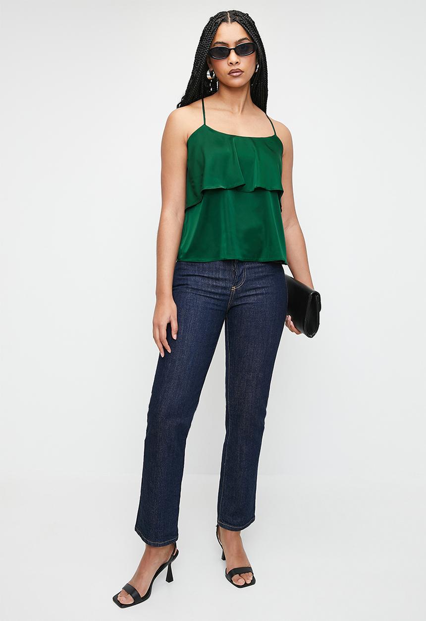 Superbalist - Foldover strappy cami - emerald
