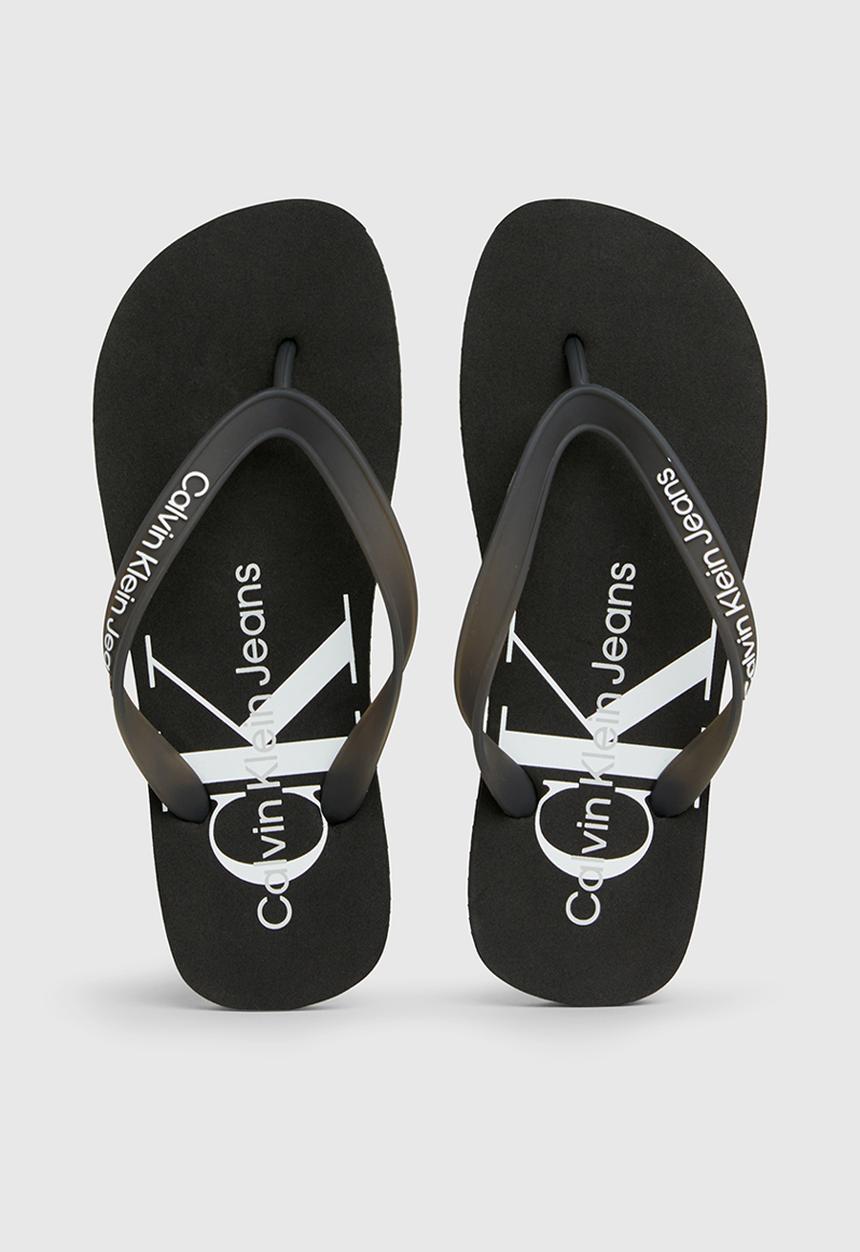 Calvin Klein - Beach monologo flip flop - black