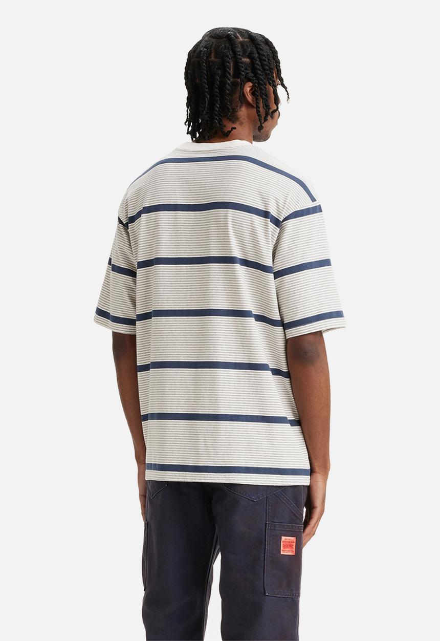 Levi’s® - Short sleeve workwear tee beam stripe spellbound - grey & blue
