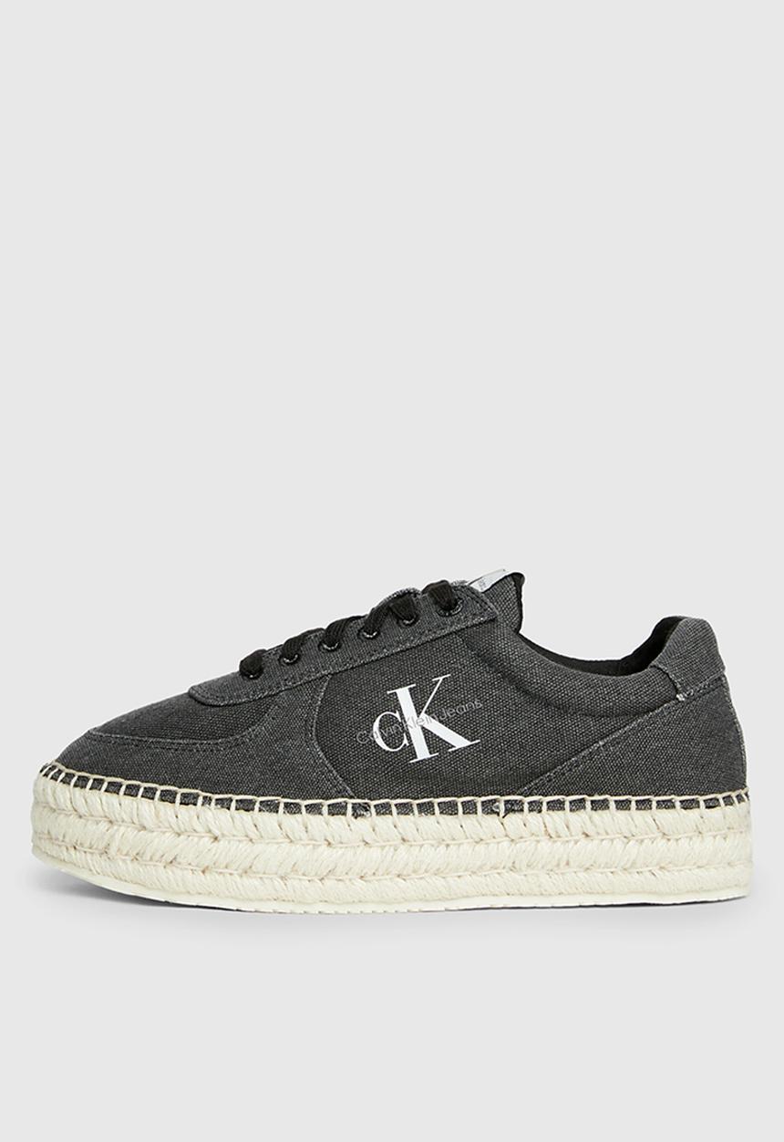 Calvin Klein - Espadrille sneaker - black salt & pepper