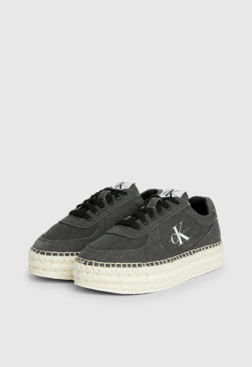 Calvin Klein - Espadrille sneaker - black salt & pepper