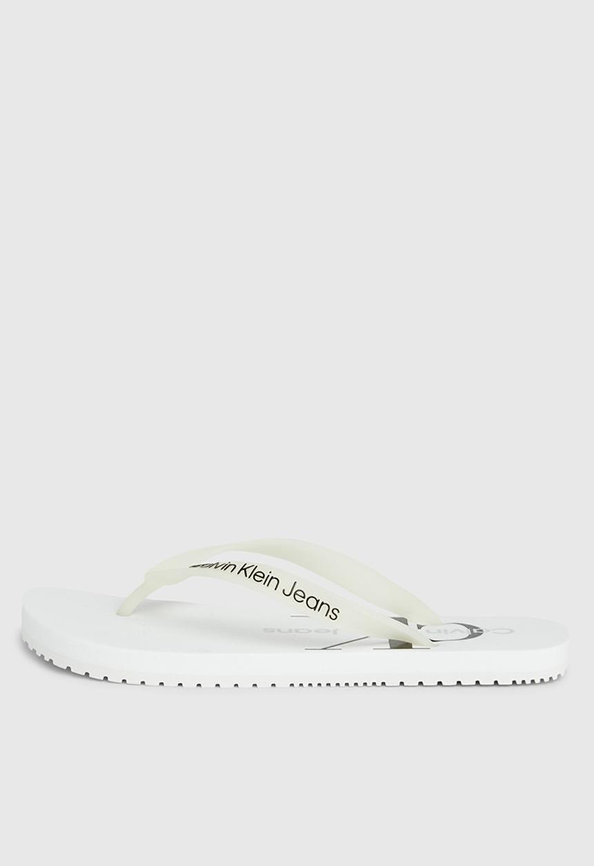Calvin Klein - Beach monologo flip flop - white