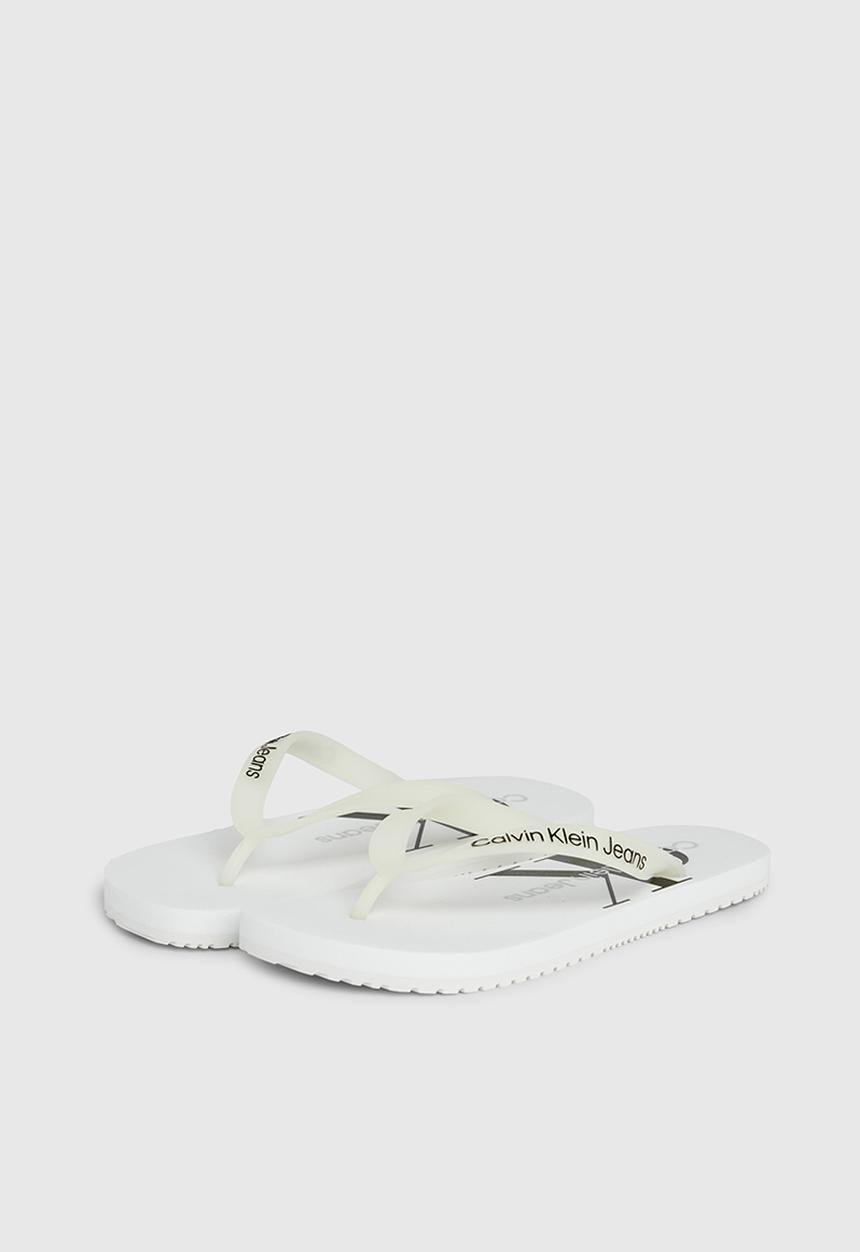 Calvin Klein - Beach monologo flip flop - white