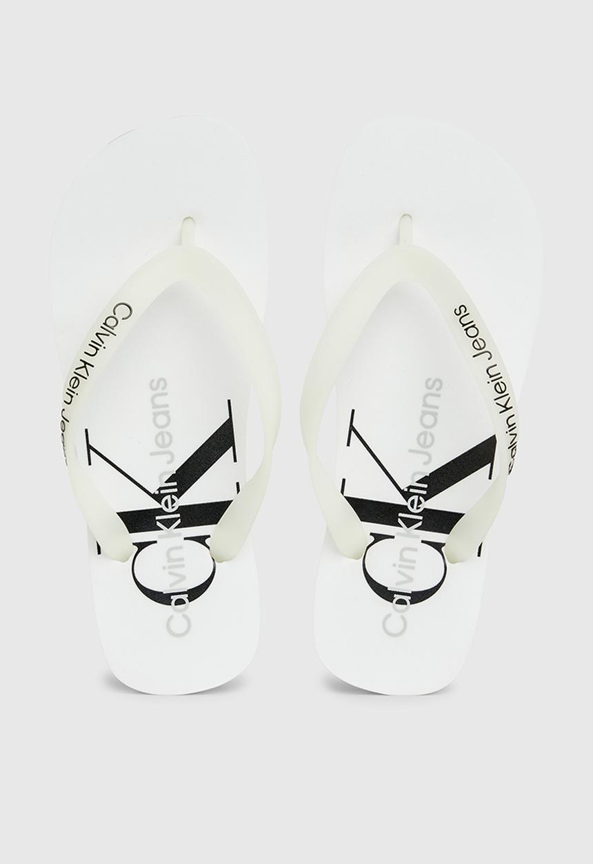 Calvin Klein - Beach monologo flip flop - white
