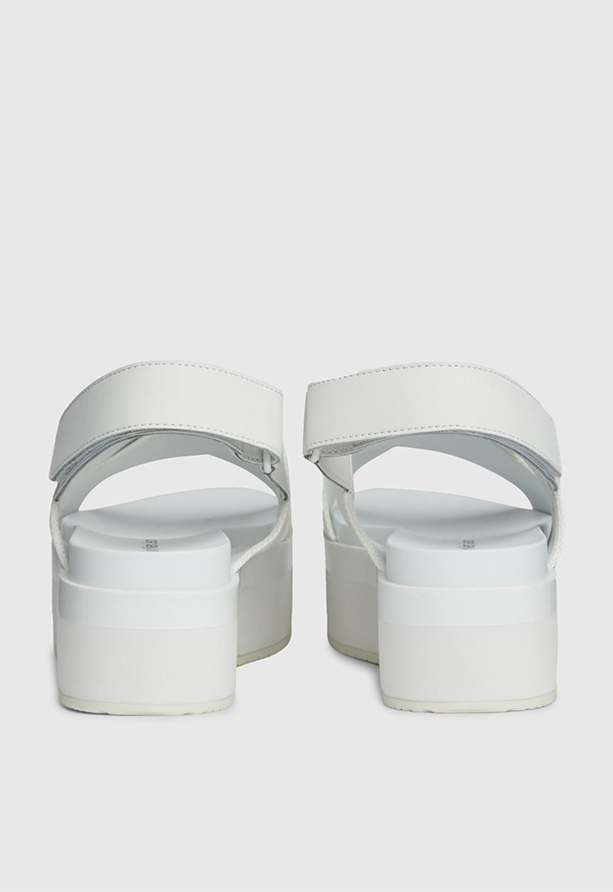 Calvin Klein - Flatform sling sandal - bright white
