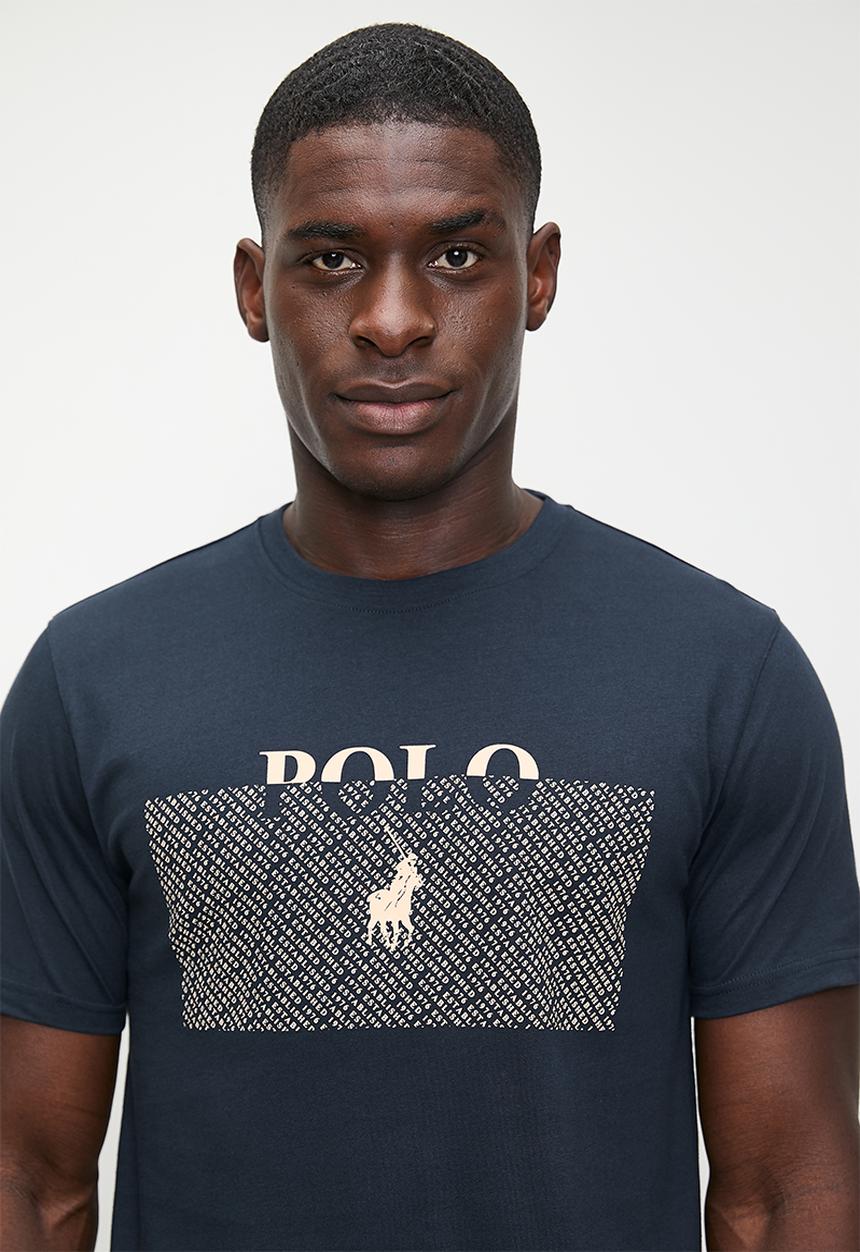 POLO - Nick Logo Block Printed Short Sleeve Tee - Navy