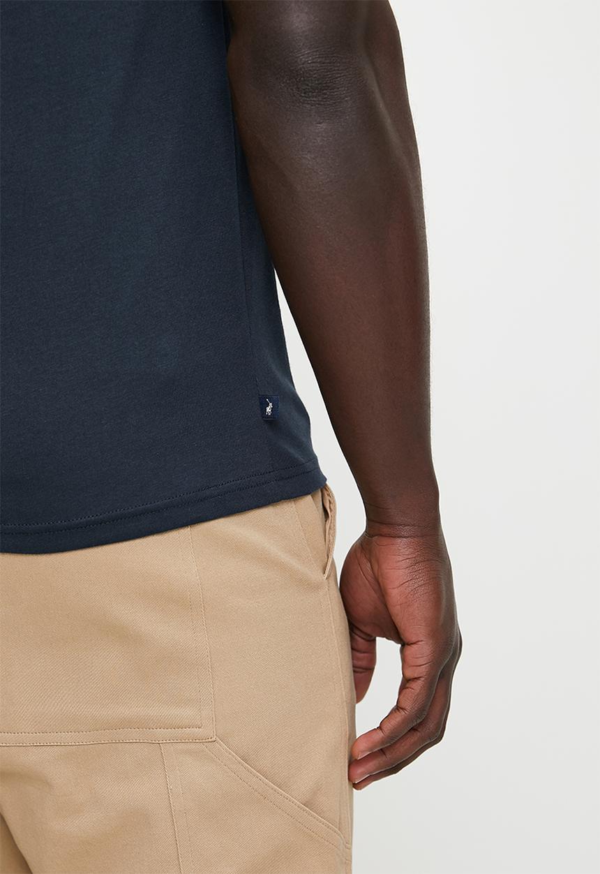 POLO - Nick Logo Block Printed Short Sleeve Tee - Navy