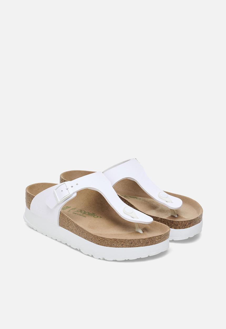 Birkenstock - Gizeh platform regular - white