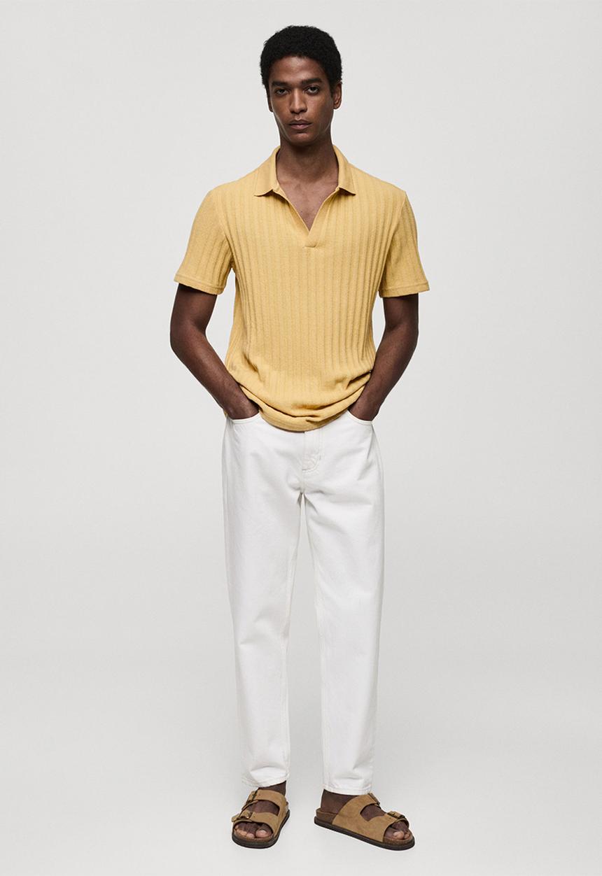 MANGO - Polo shirt creto - yellow