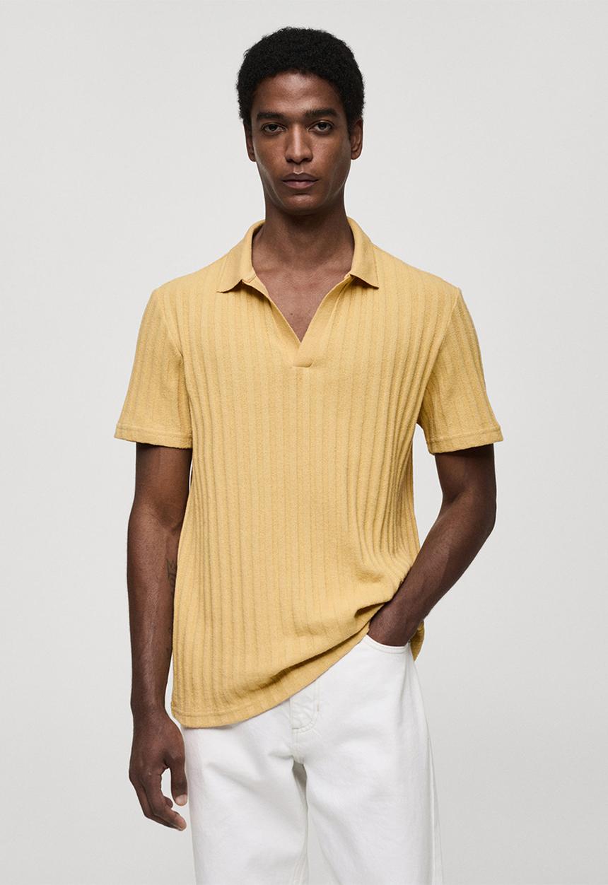 MANGO - Polo shirt creto - yellow