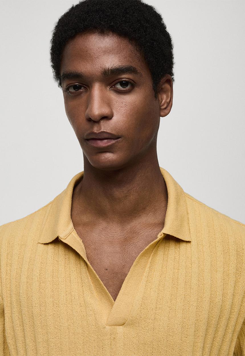 MANGO - Polo shirt creto - yellow