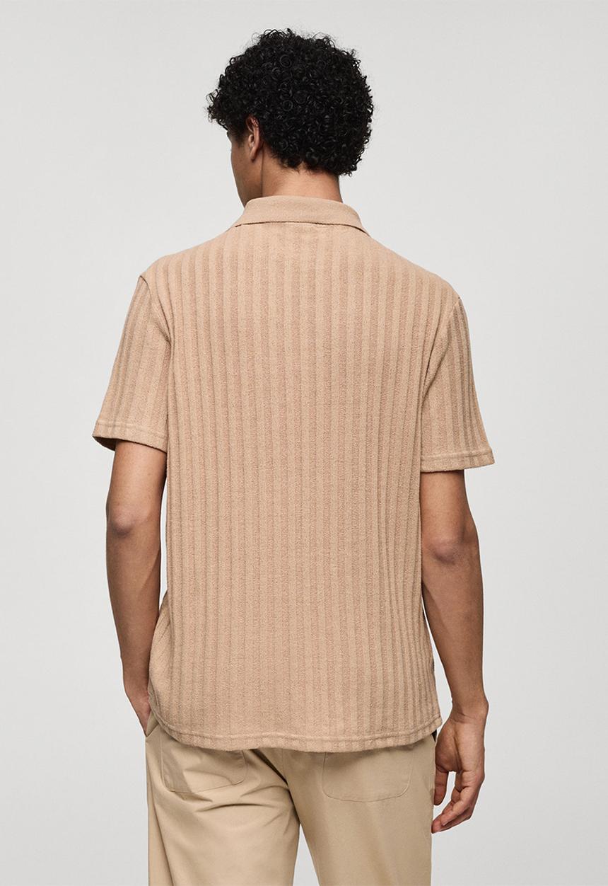 MANGO - Polo shirt creto - beige