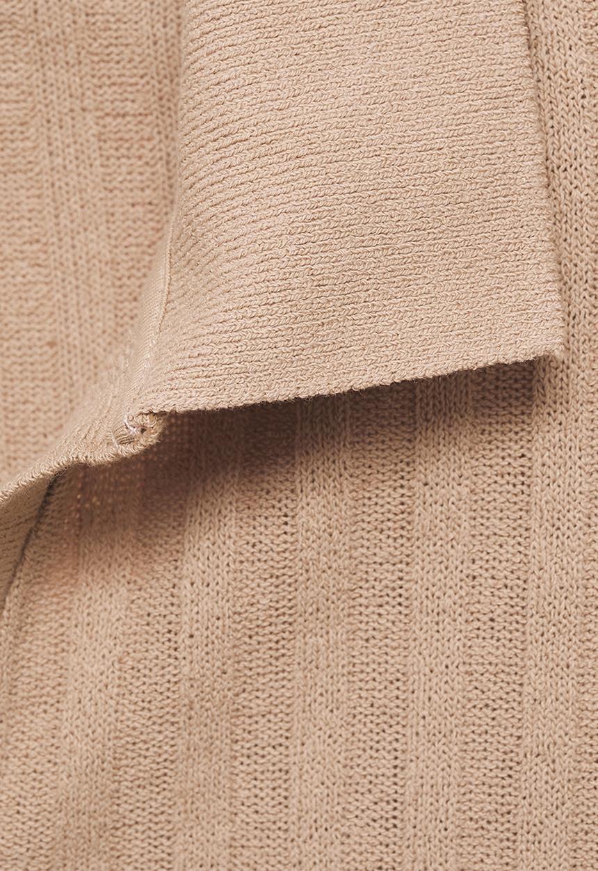 MANGO - Polo shirt creto - beige