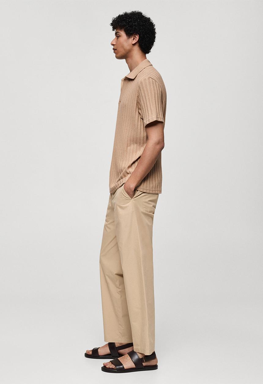 MANGO - Polo shirt creto - beige