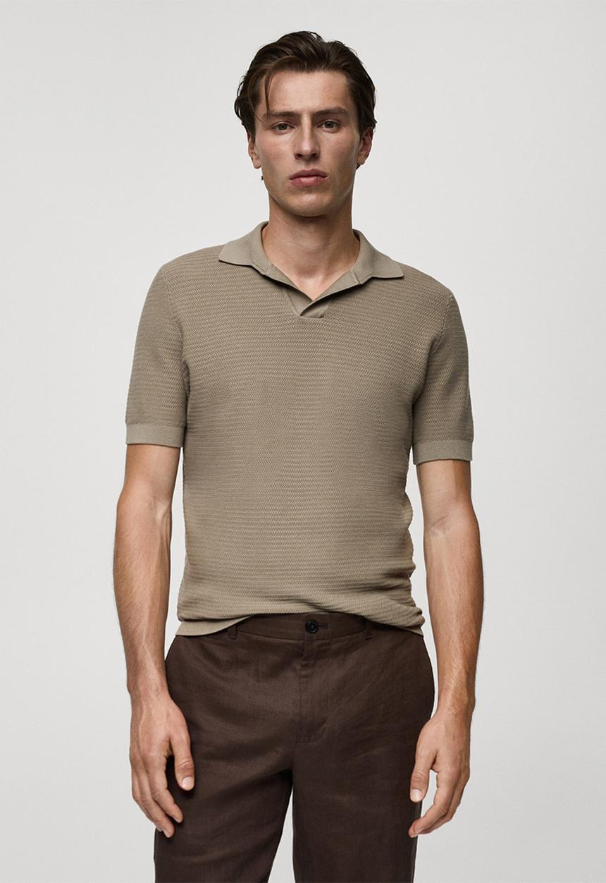 MANGO - Polo shirt flew - dark green