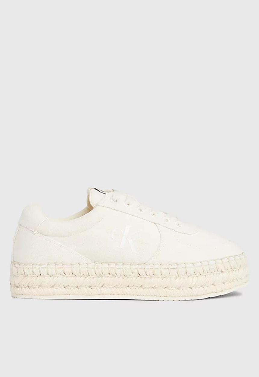 Calvin Klein - Espadrille sneaker - creamy white/bright white