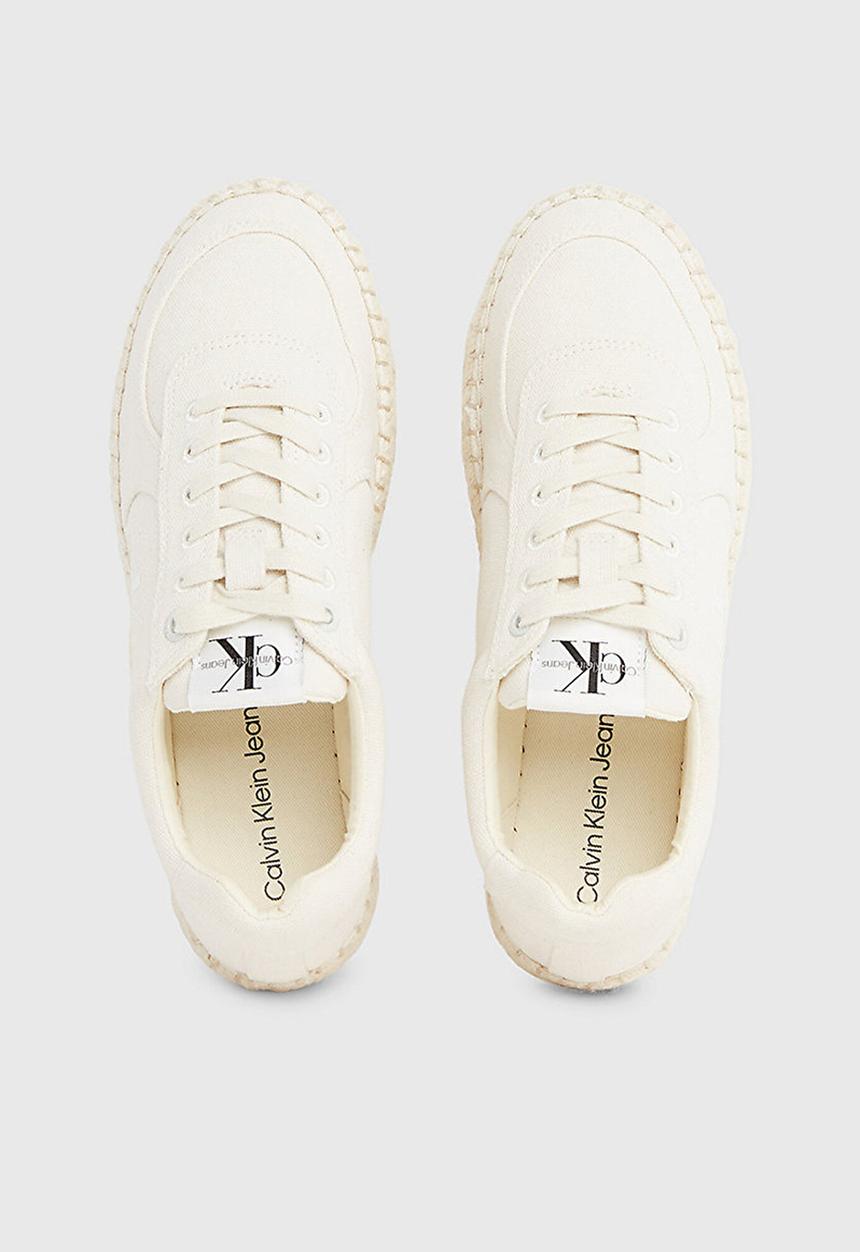 Calvin Klein - Espadrille sneaker - creamy white/bright white