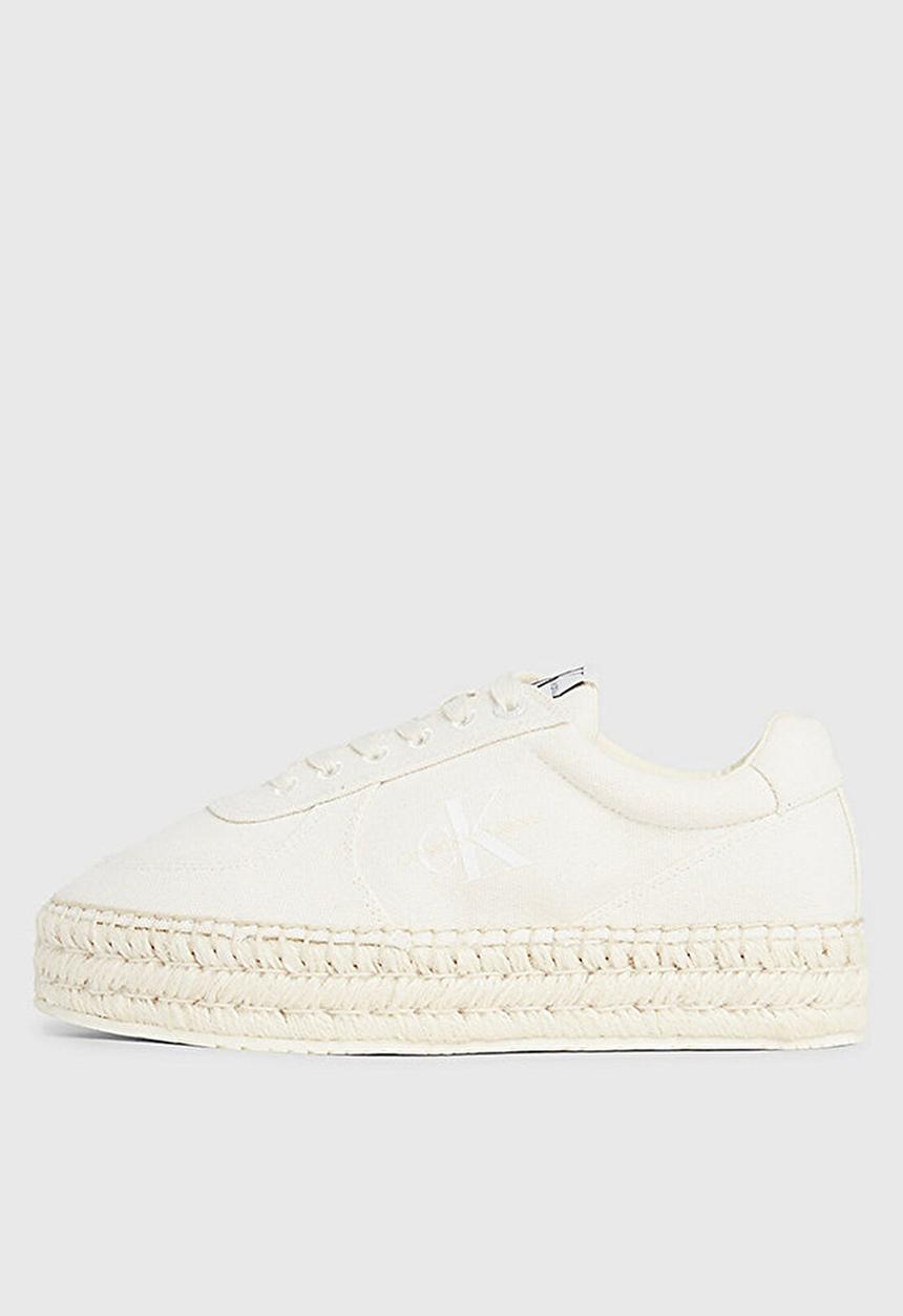 Calvin Klein - Espadrille sneaker - creamy white/bright white