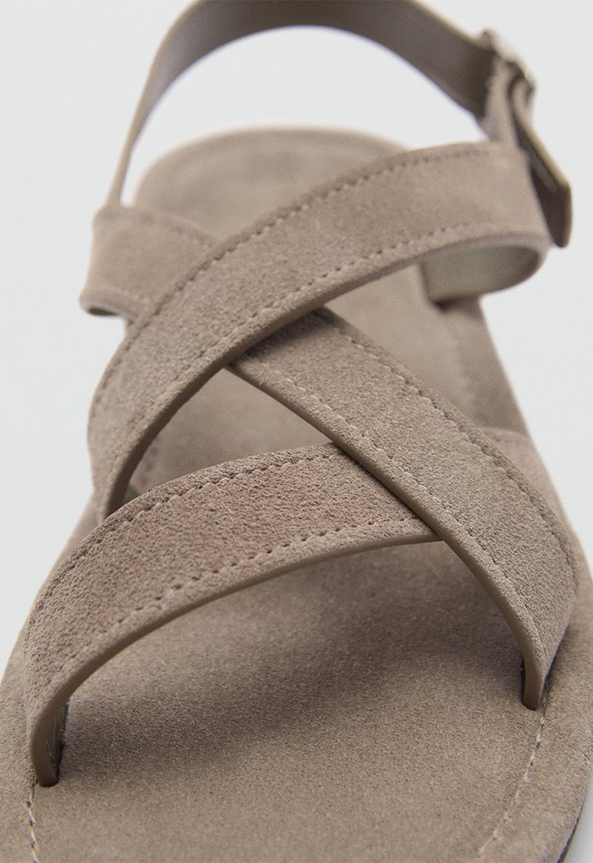 MANGO - Sandals romana-35 - medium brown