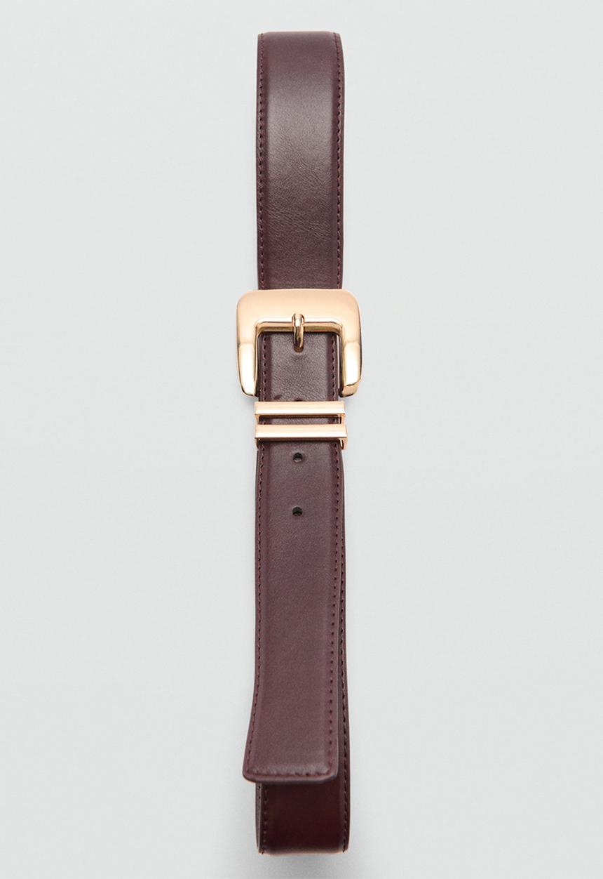 MANGO - Belt apen - brown