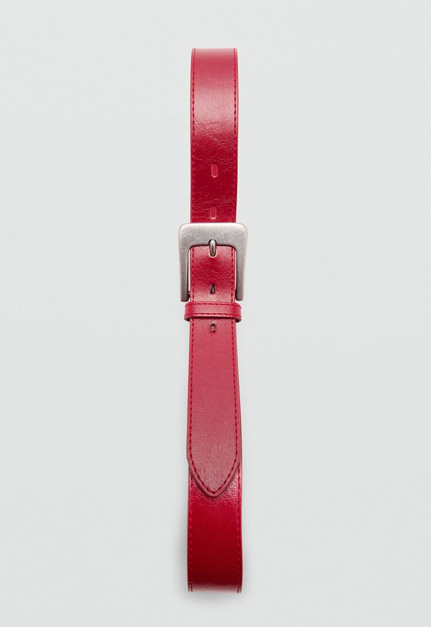 MANGO - Belt ruby - red