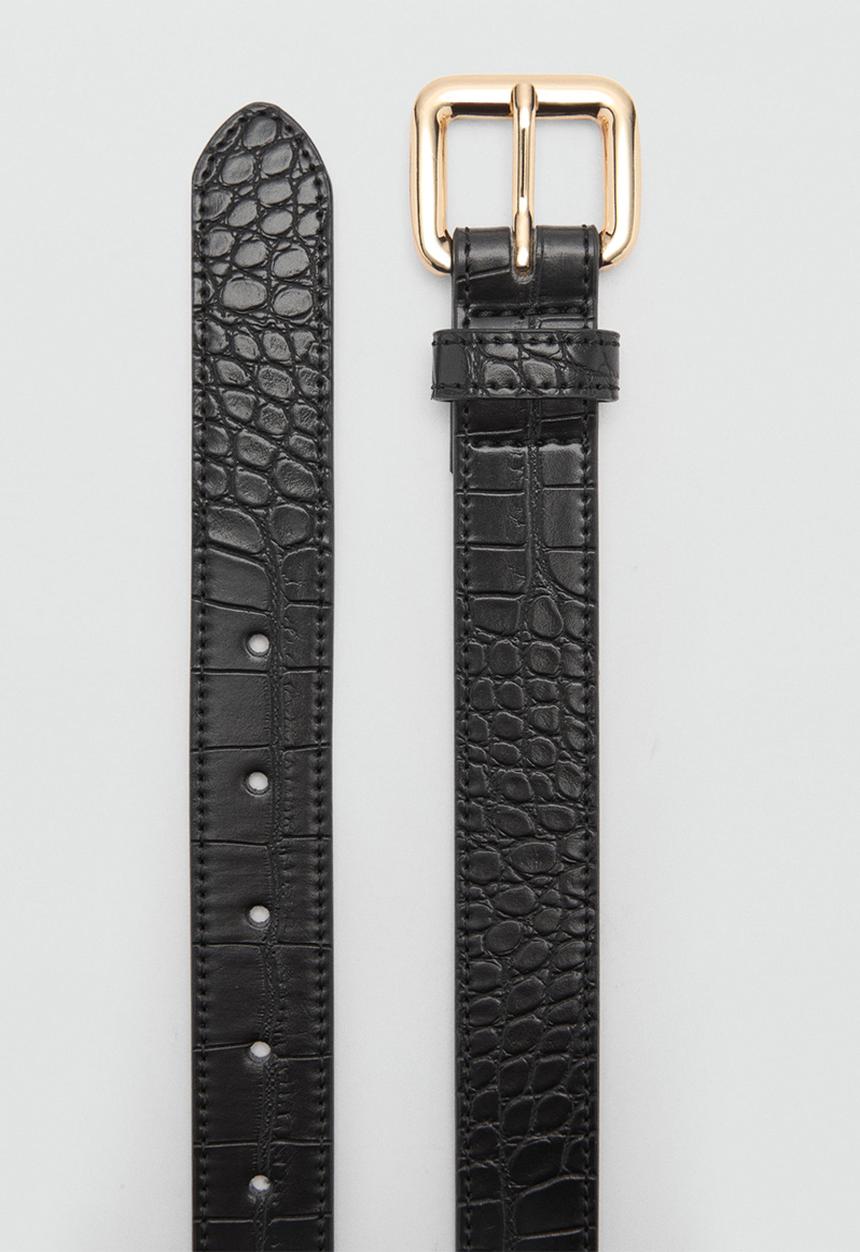 MANGO - Belt coqui - black