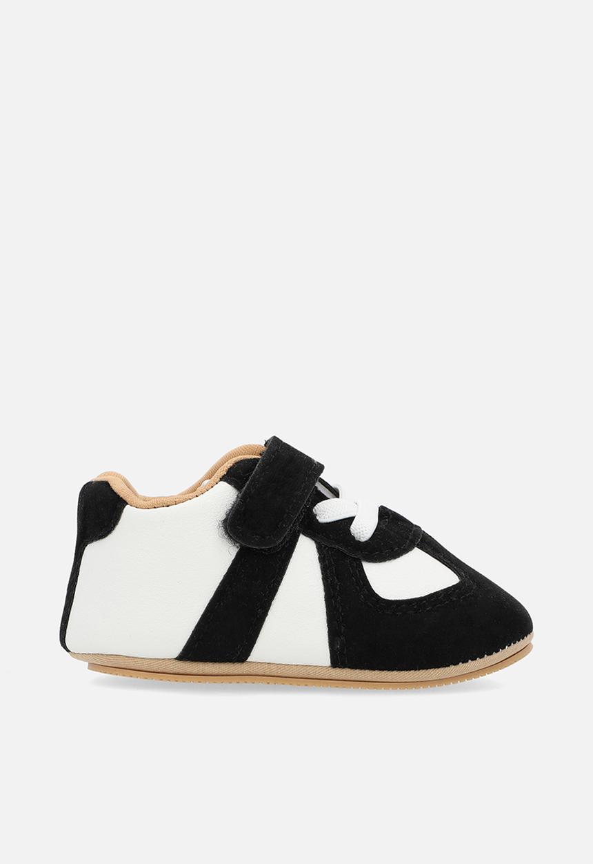 Pop Candy - Lace velcro sneakers - black & white