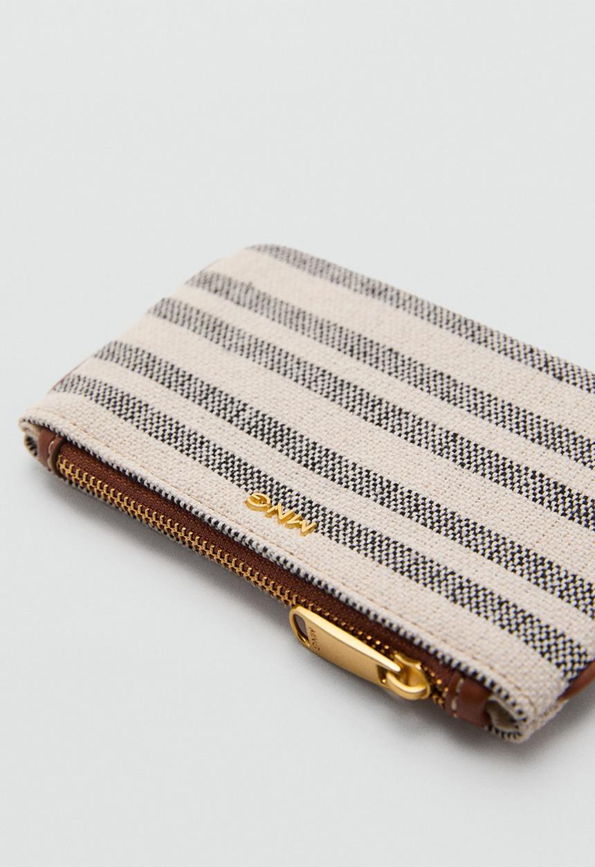 MANGO - Purse stripes - medium brown