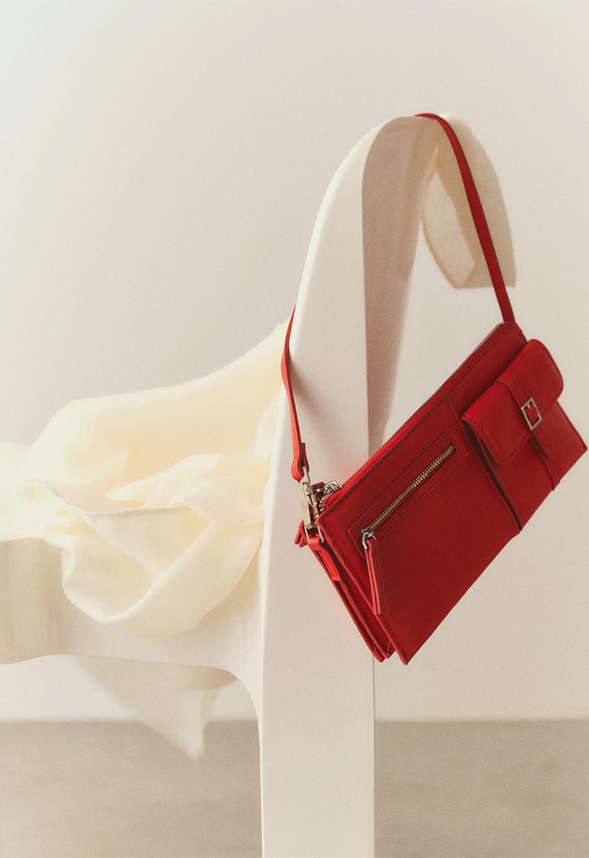 MANGO - Bag flea - red