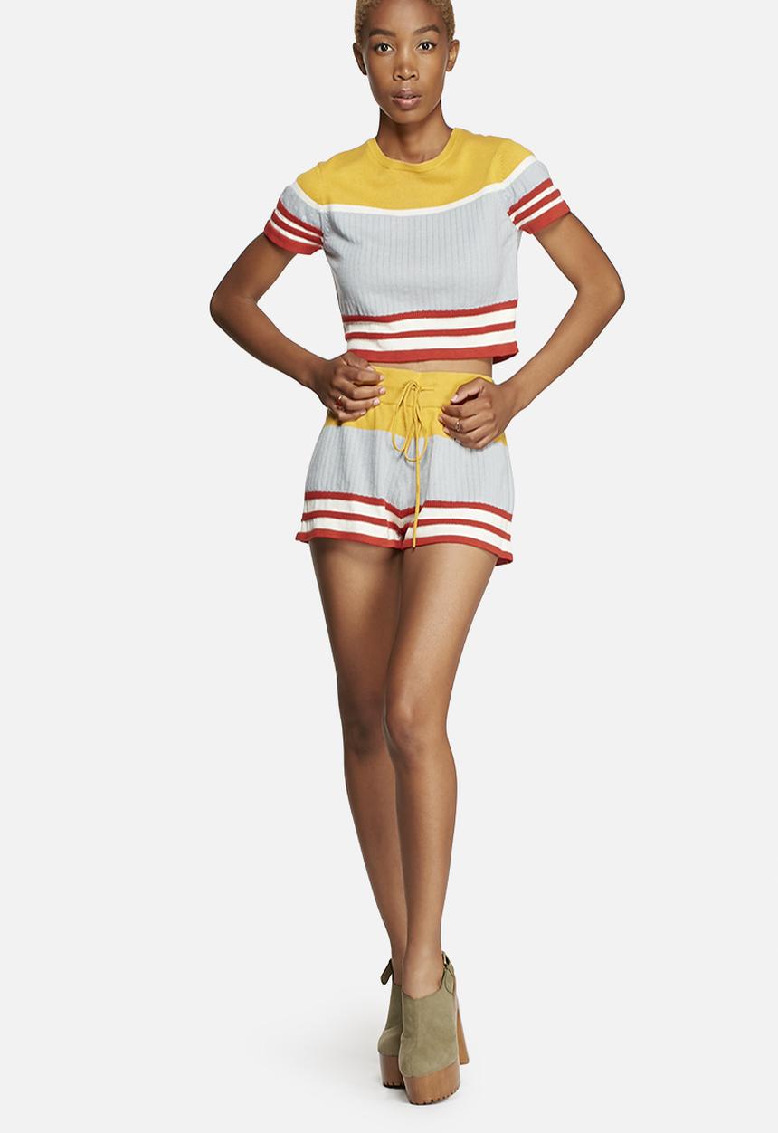 MINKPINK - Roller Derby Crop Knit Tee