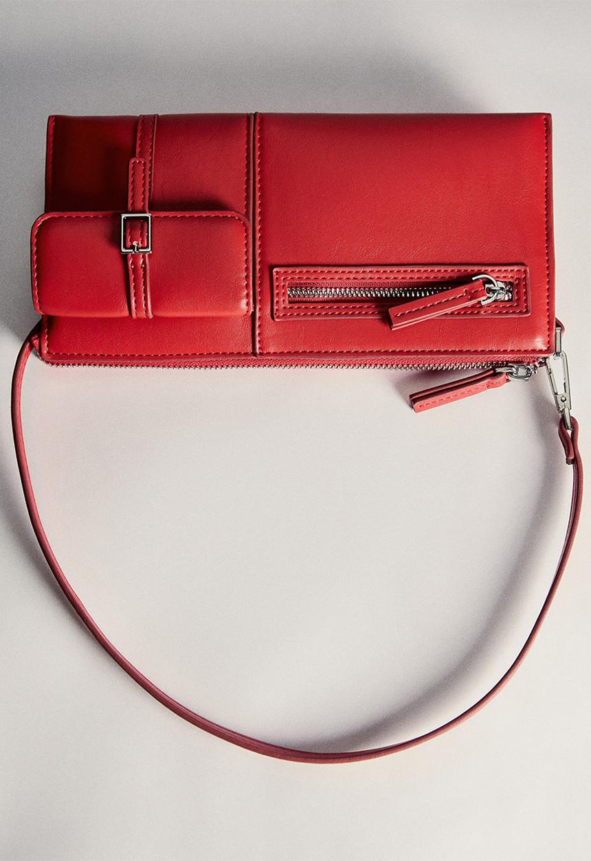 MANGO - Bag flea - red