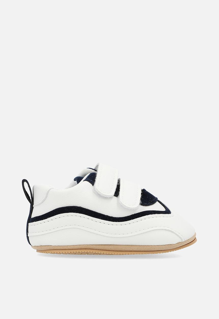 Pop Candy - Twin velcro strap sneakers - black & white
