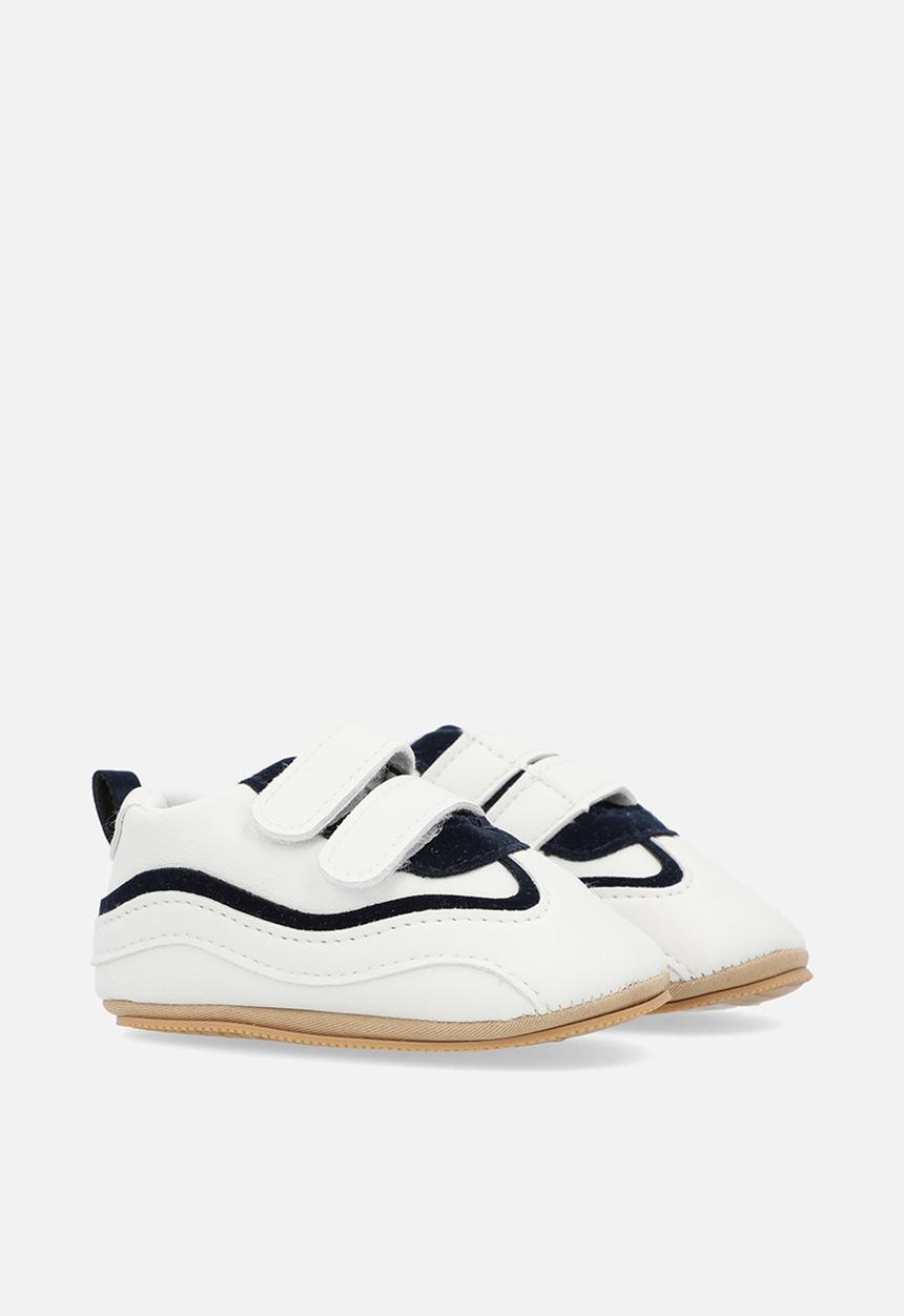 Pop Candy - Twin velcro strap sneakers - black & white