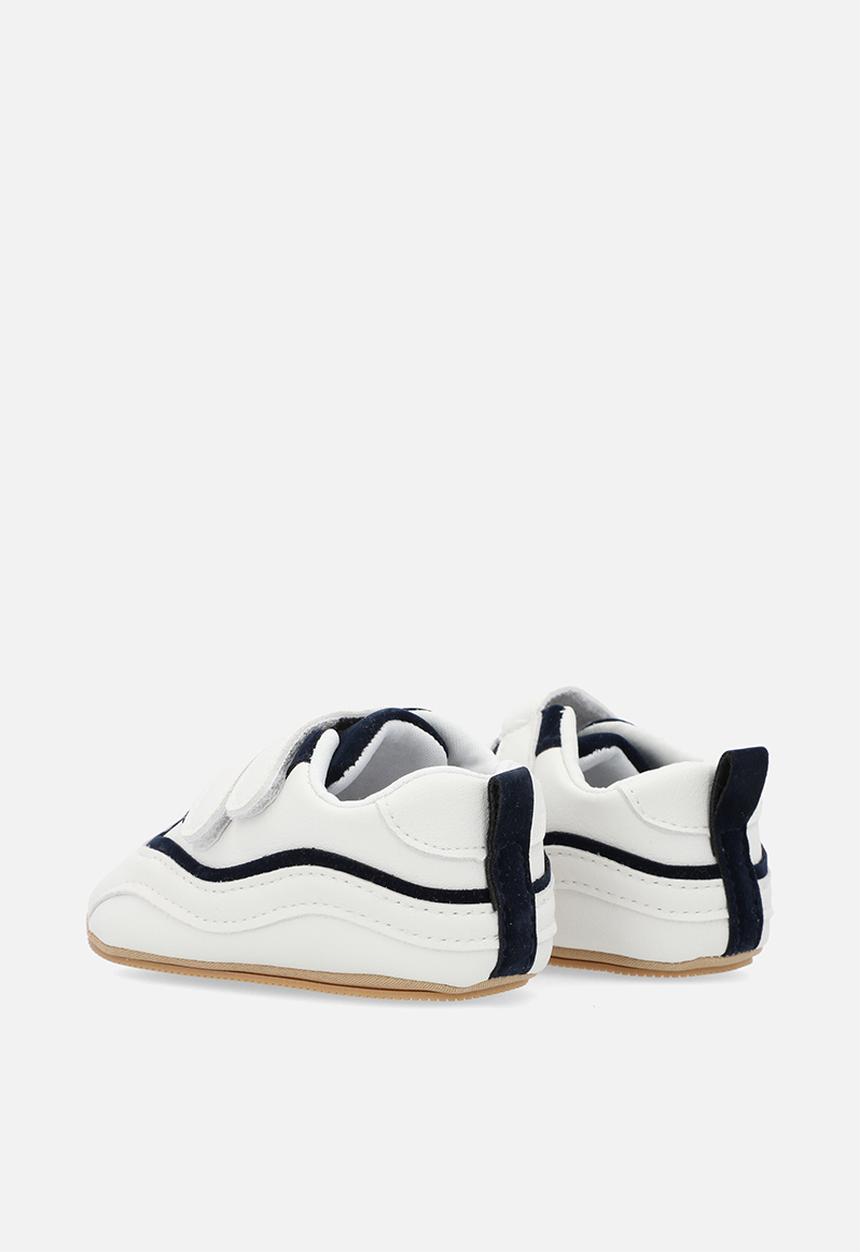 Pop Candy - Twin velcro strap sneakers - black & white