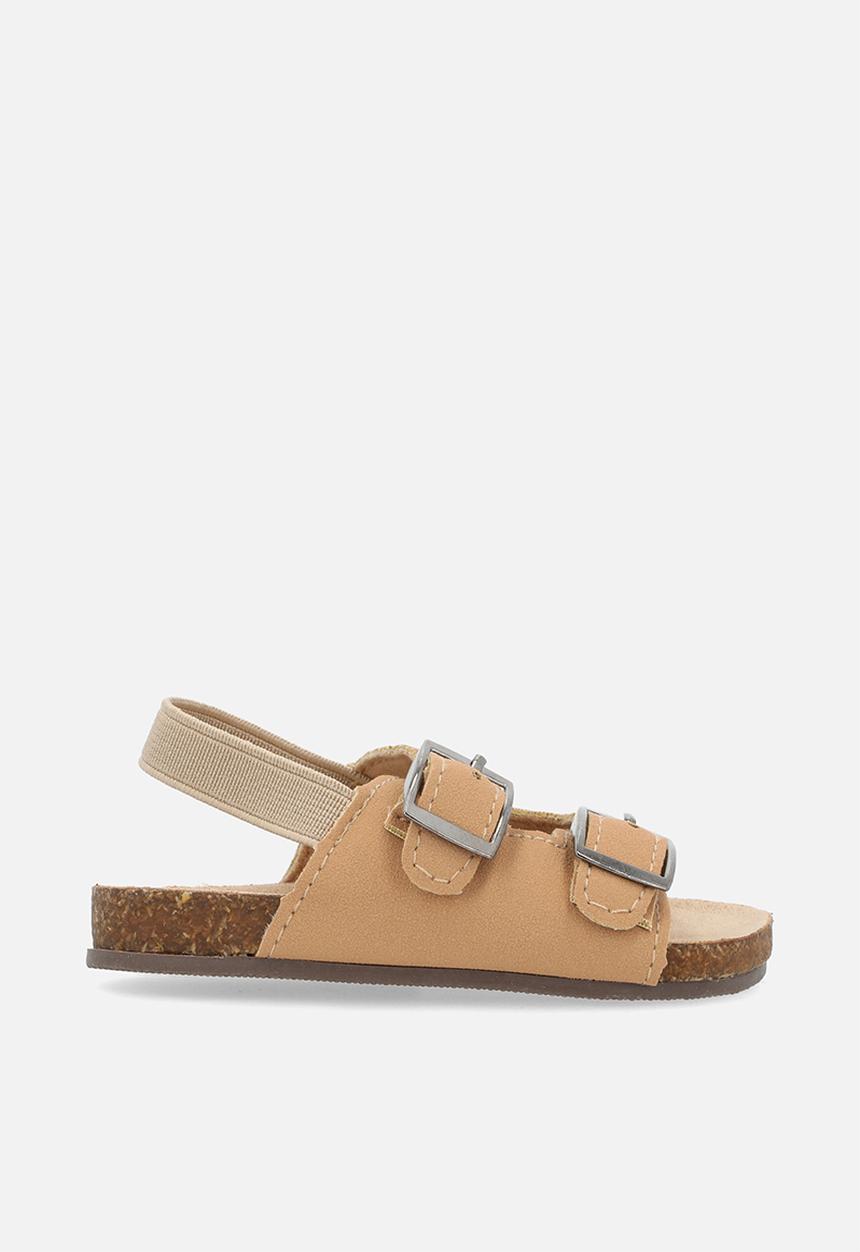 Pop Candy - Twin buckle sandals - stone