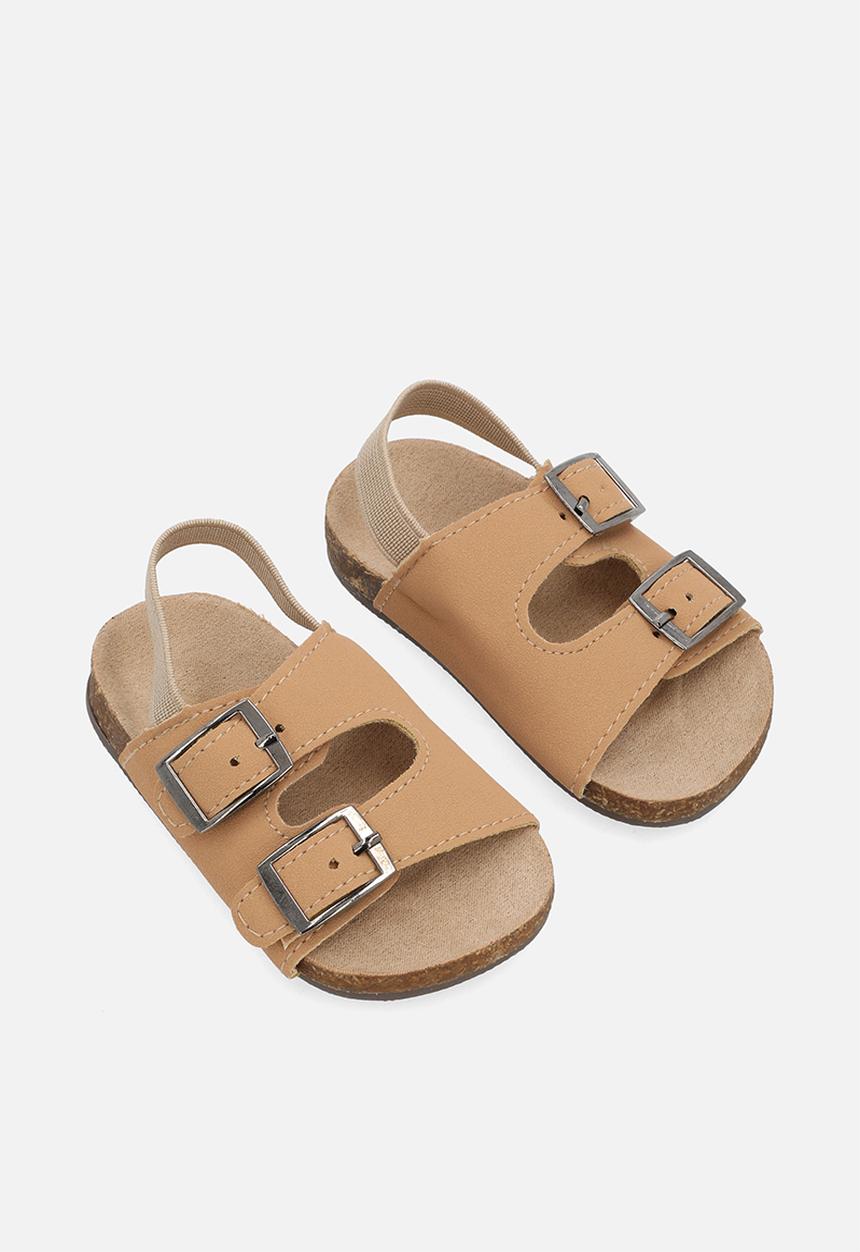 Pop Candy - Twin buckle sandals - stone